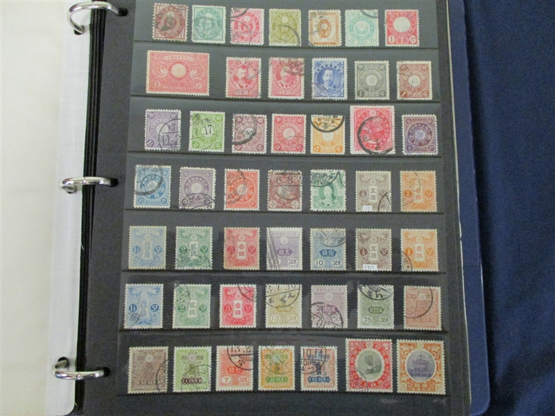 Japan and Ryukyu Islands Collection on Stock Pages (Est $300-400)