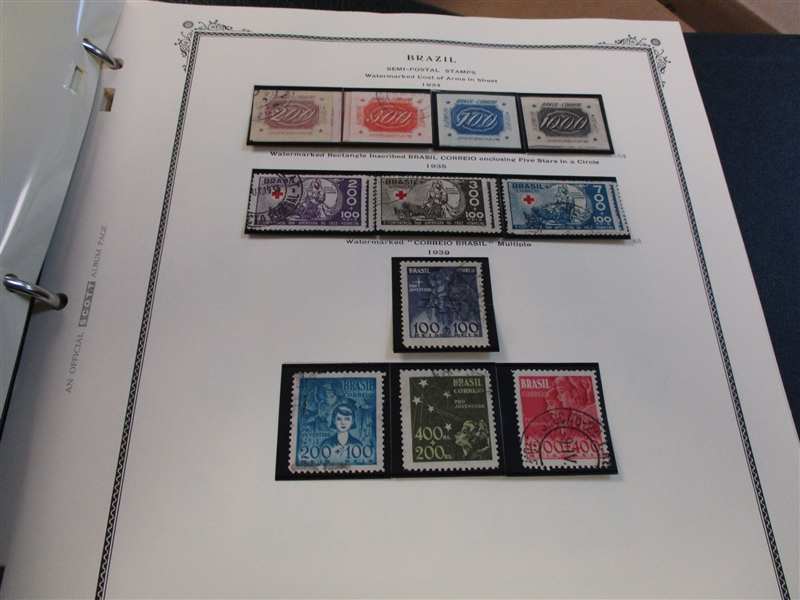 Brazil 4 Volume Scott Specialty Collection Very Complete to 2004 (Est $1500-2000)