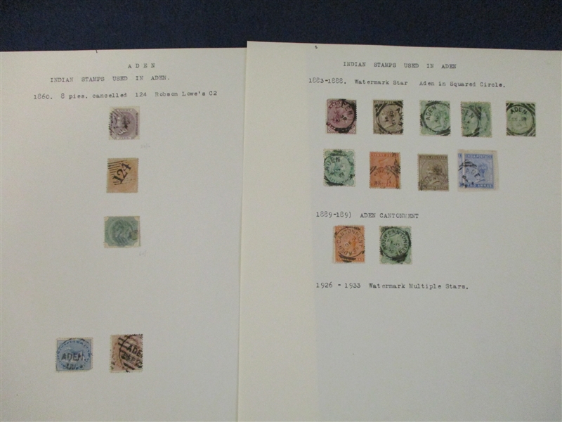 India Issues Used in Aden (Est $100-150)