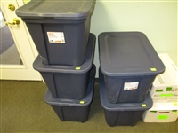 5 Large Tubs of Mostly Commercial Stuff - OFFICE PICKUP ONLY!