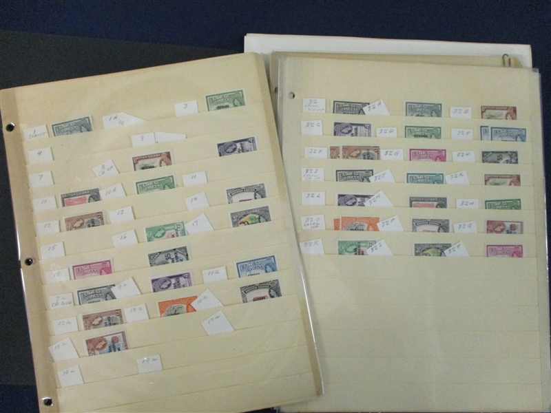 British Guiana/Guyana Collection, 1935 to 1975 (Est $200-300)