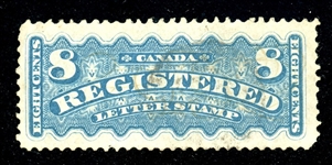 Canada Scott F3 Registration Stamp Used, Light Cancel (SCV $350)