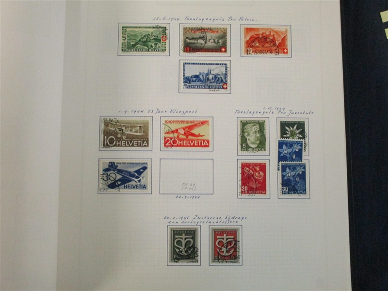 Switzerland Mostly Used Collection, 1862-2001 (Est $350-450)