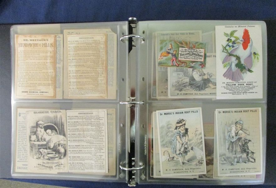 Advertising Trade Cards, Mostly Medicine Related (Est $200-300)