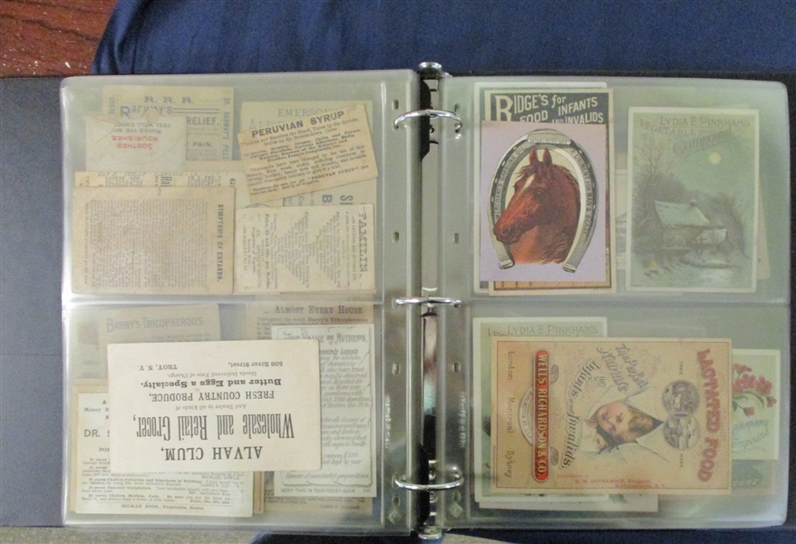 Advertising Trade Cards, Mostly Medicine Related (Est $200-300)