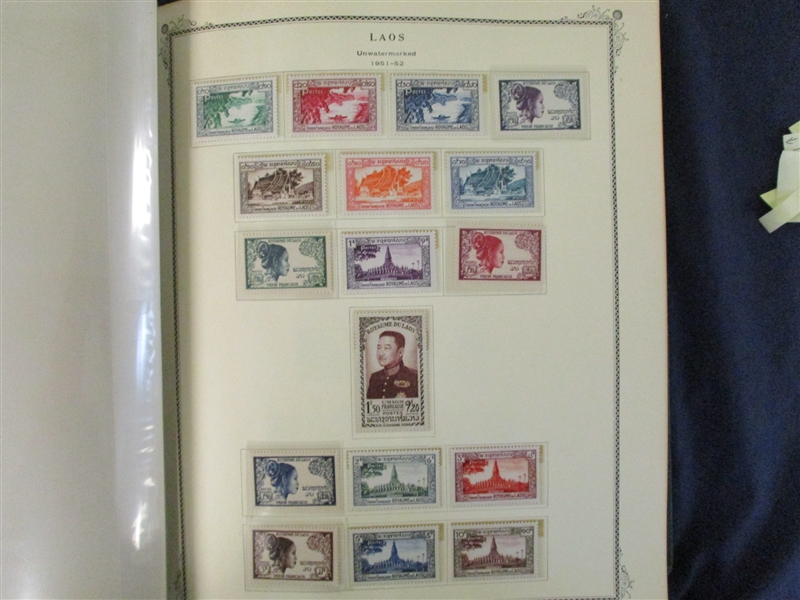 Laos Unused Collection in Scott Specialty to 2000 (Est $400-500)
