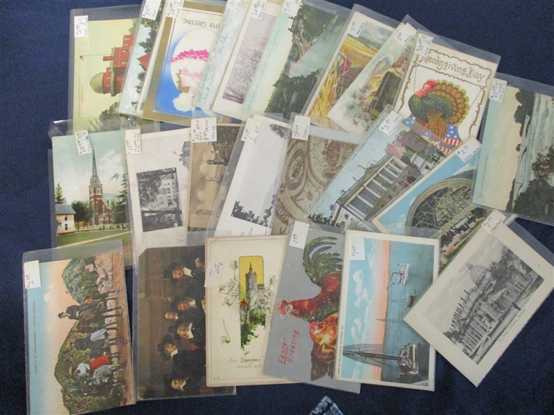 Medium Box of Postcards, About 1400+ (Est $250-300)