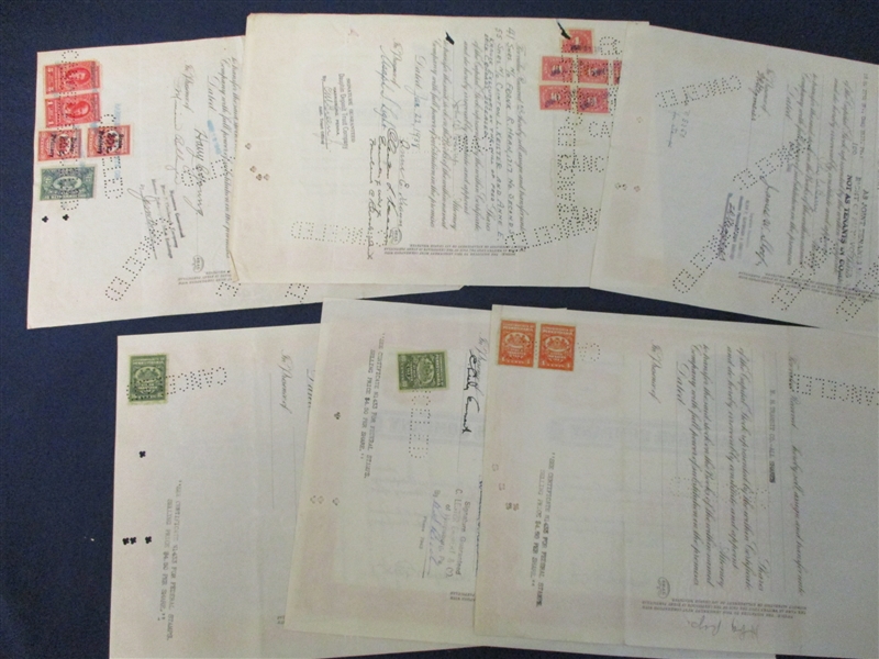 Harrisburg Railways Co 1937-8 Stock Certificates (Est $150-200)