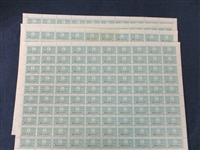 Virginia Wine and Oregon/Washington Melon and Tomato Stamps, Full Sheets (Est $100-150)