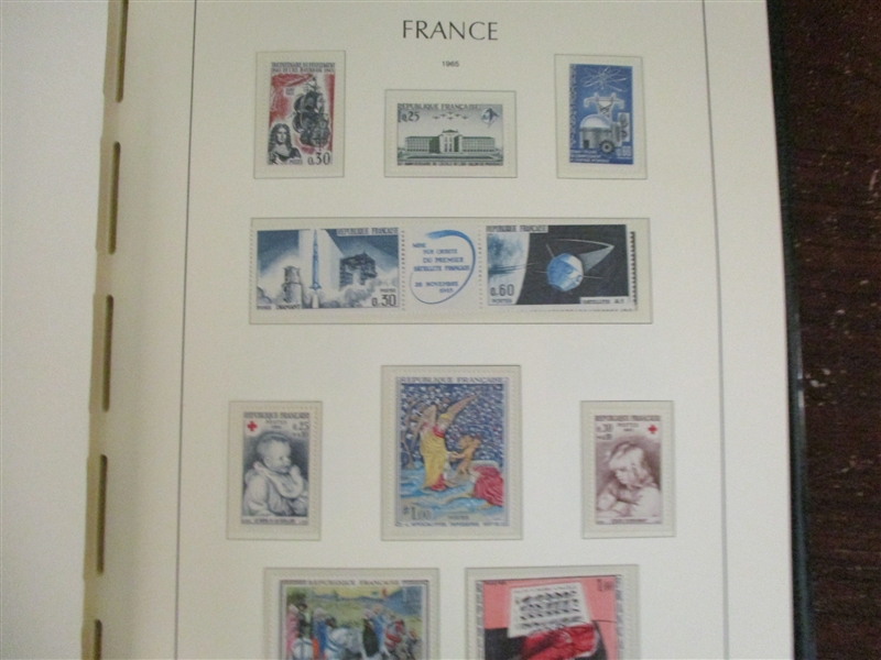 Outstanding France Collection in 3 Hingeless Lighthouse Albums (Est $1500-2000)