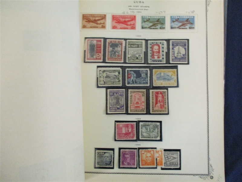 Fabulous Cuba Collection Unused/Used to 1954 (Est $500-700)