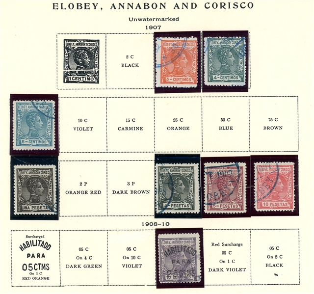 Elobey, Annabon and Corisco Used Collection ($30-40)