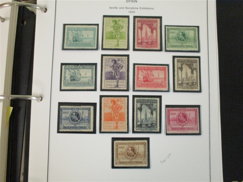 Strong Spain Collection to 1950 (Est $800-1200)