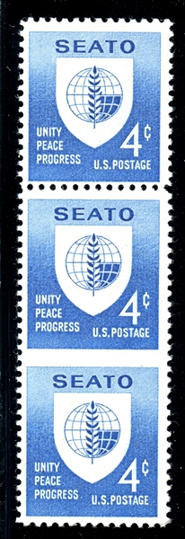 USA Scott 1151a MNH F-VF Imperf Between SEATO w/1992 PFC (SCV $125)