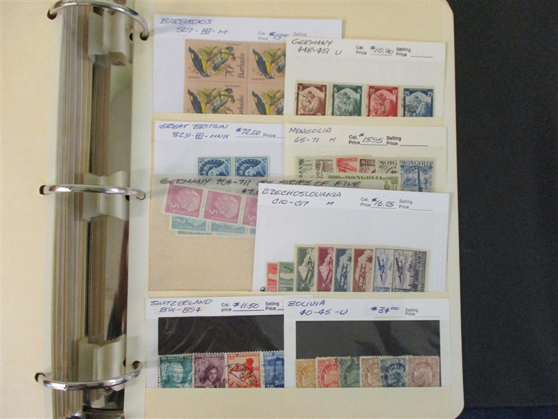 Foreign Accumulation on Dealer Cards #2 - More Nice Variety! (Est $500-700)