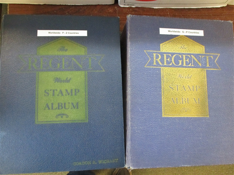 Foreign Albums with about 18,000 Stamps (Est $350-500)