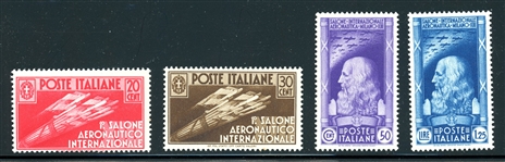 Italy Scott 345-348 MNH Complete Set - 1935 Aeronautics (SCV $830)