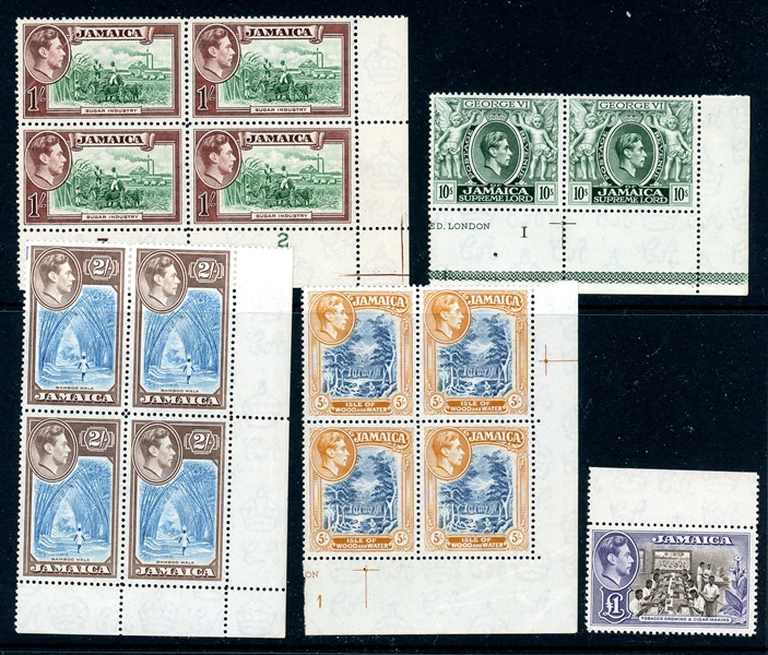 Jamaica Mint High Value KGVI Issues (SCV $235)