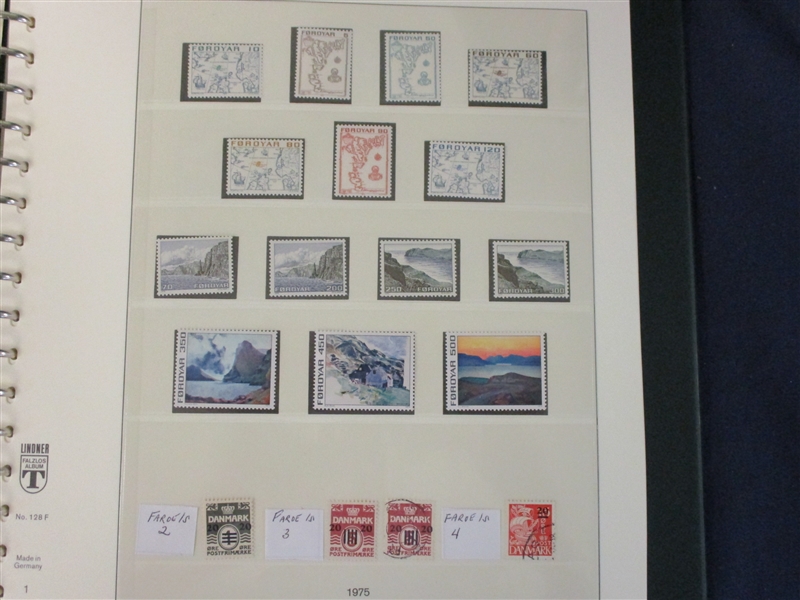 Beautiful Faroe Islands Mint Collection to 2020 in Lindner Hingeless Albums (Est $900-1200)