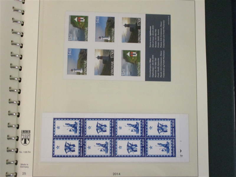 Beautiful Faroe Islands Mint Collection to 2020 in Lindner Hingeless Albums (Est $900-1200)