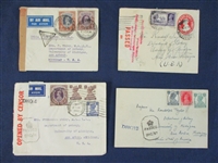 India Postal History Group, 1940s (Est $90-120)