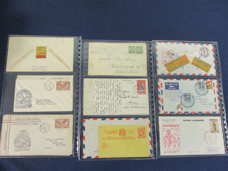 Foreign Postal History Lot, About 180 Covers/Cards (Est $200-300)