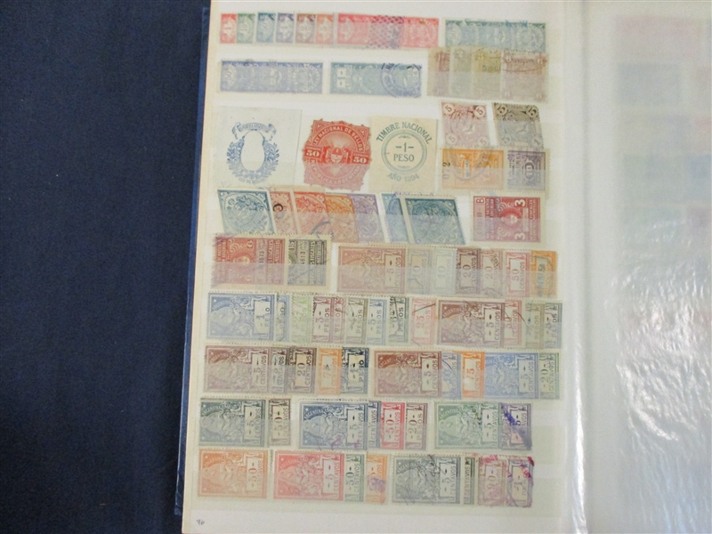 Argentina Large Collection of Revenues, Telegraphs, and Charity Stamps (Est $300-400)