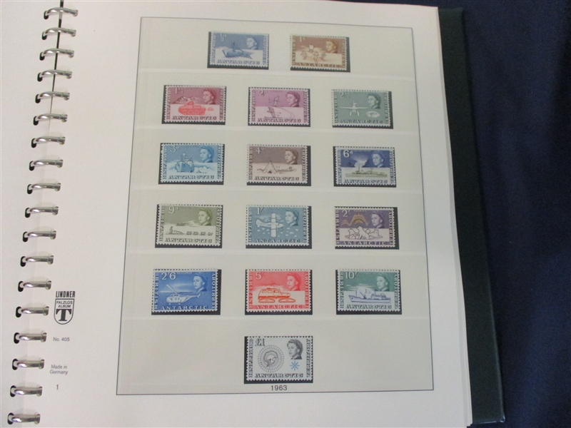 Beautiful British Antarctic Territory Mint Collection to 2019 in Lindner Hingeless Albums (Est $850-1200)