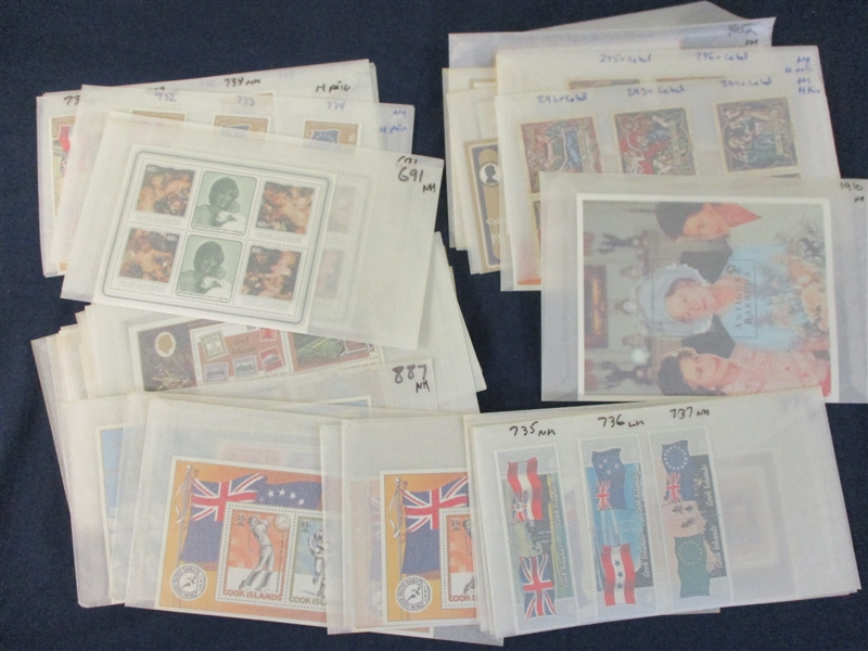 British Hoard of Mint Souvenir Sheets (Est $300-400)