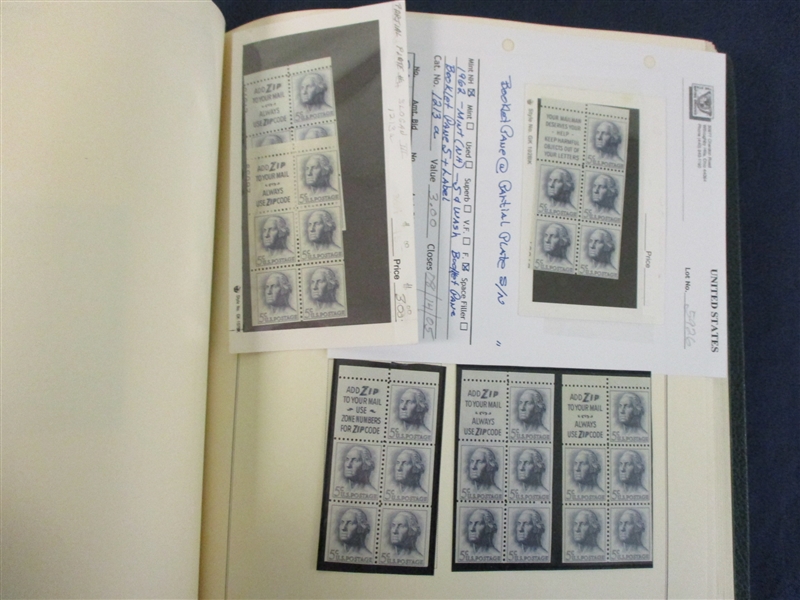 USA Booklet Pane Collection in Scott Specialty Album - Many Key Items! (Est $1000-1200)