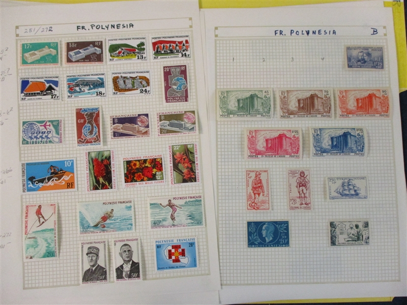 French Polynesia Unused Collection, 1915-1972 (SCV $2850)