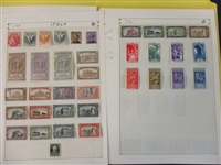 Italy Advanced Back of Book Collection to 1960s (Est $650-900) 