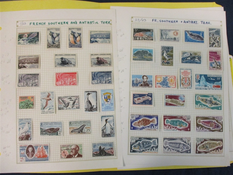 French Southern Antarctic Territories Unused Collection to 1972 (SCV $2700+)
