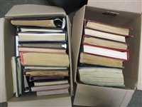 Two Large Boxes with Albums, Stockbooks - OFFICE PICKUP ONLY!