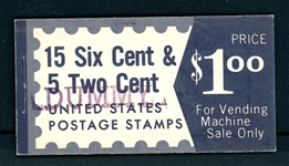 USA Scott TD15 Complete Booklet with "DUMMY" Handstamp (SCV $150)