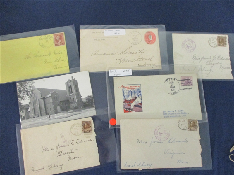 USA Postal History Mostly from the Heartland (Est $150-200)