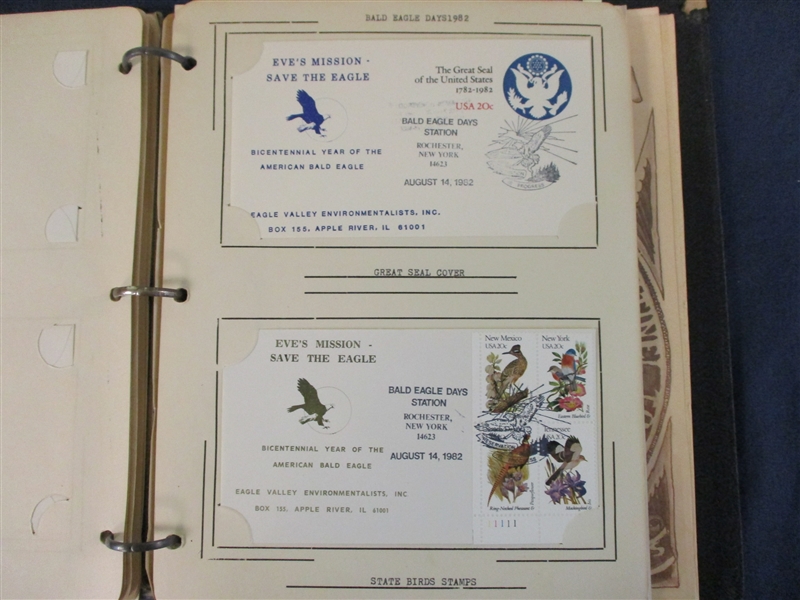 Bald Eagle Day Covers, 1978-1987 (East $90-120)