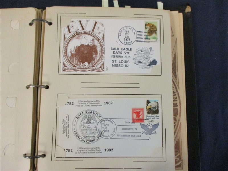 Bald Eagle Day Covers, 1978-1987 (East $90-120)