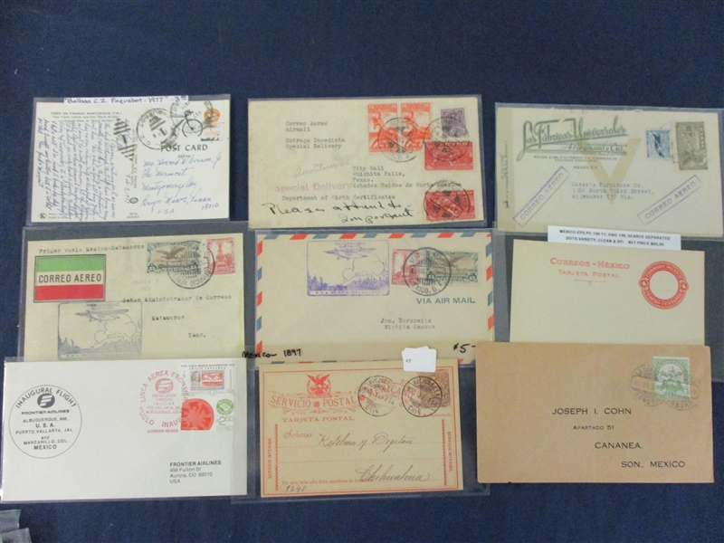 Mexico Postal History Covers/Cards (Est $90-120)