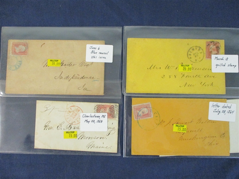 Group of 16 Covers, 1860's with 3c Issue (Est $90-120)