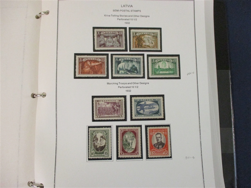 Latvia Collection to 1940 (Est $200-250)
