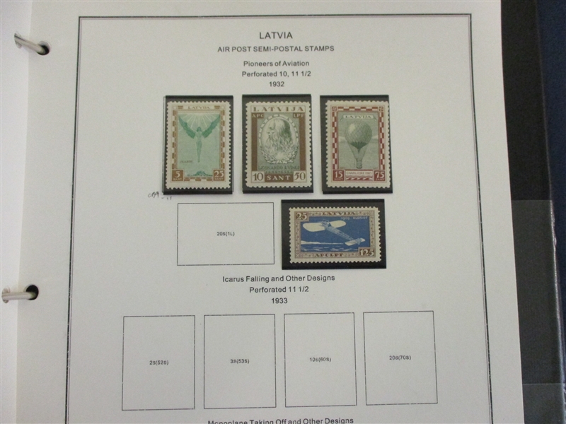Latvia Collection to 1940 (Est $200-250)