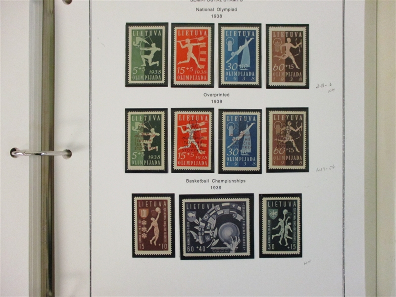 Lithuania Collection to 1940 (Est $400-500)