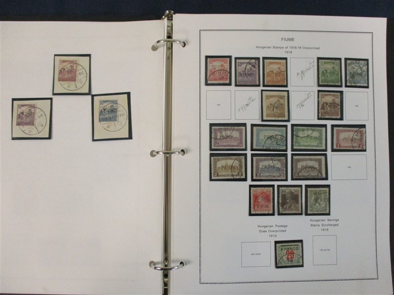 Fiume Advanced Unused/Used Collection, 1918-1924  (Est $1000-1500)