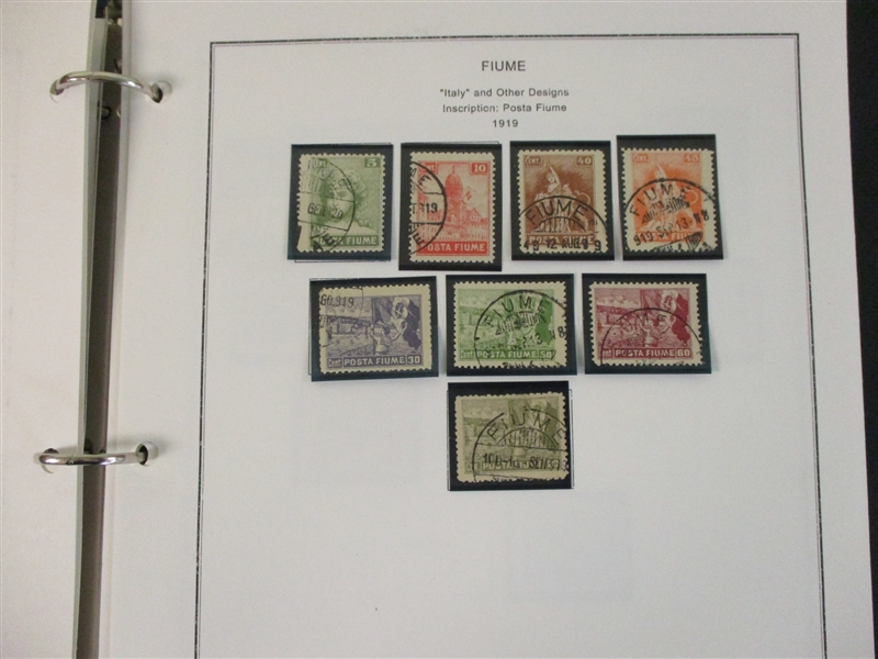 Fiume Advanced Unused/Used Collection, 1918-1924  (Est $1000-1500)