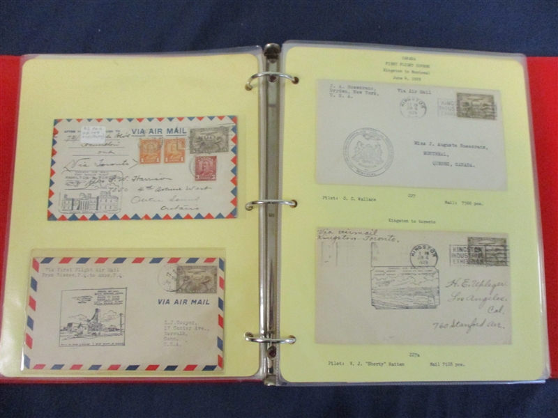 Canada Airmail Stamp and Cover Collection (Est $200-250)  