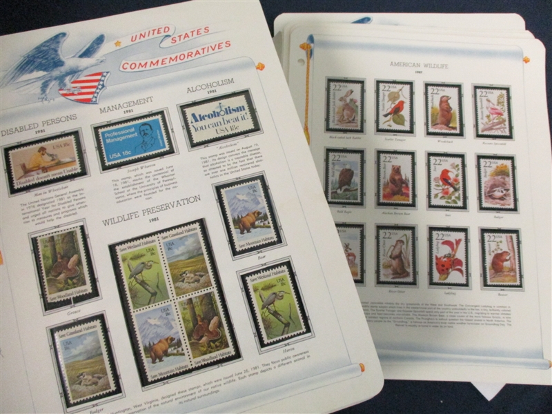 USA Mint Commemorative Collection on White Ace Pages (Est $200-250)