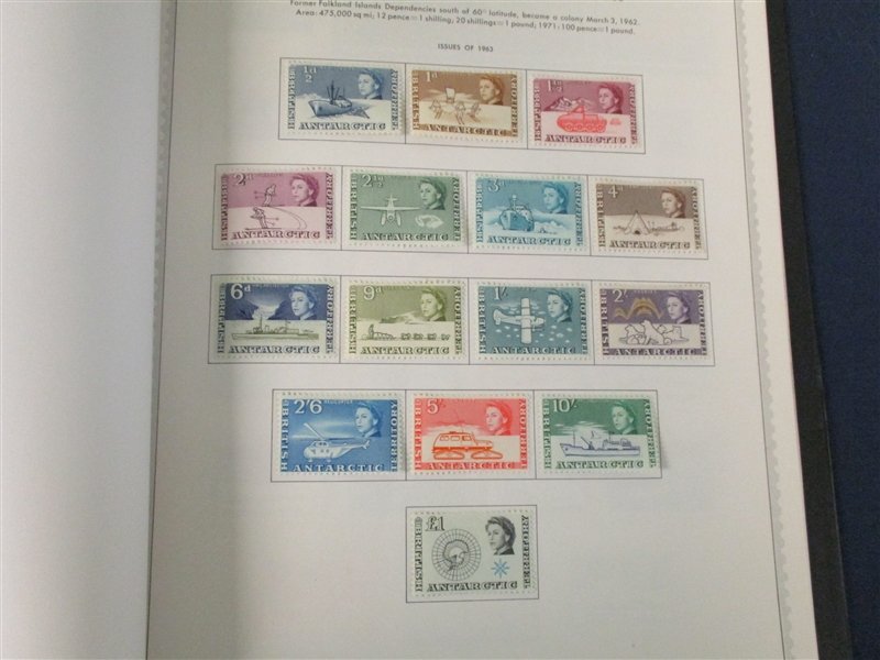 British Antarctic Collection, Mostly Mint with FDC's (Est $200-250)