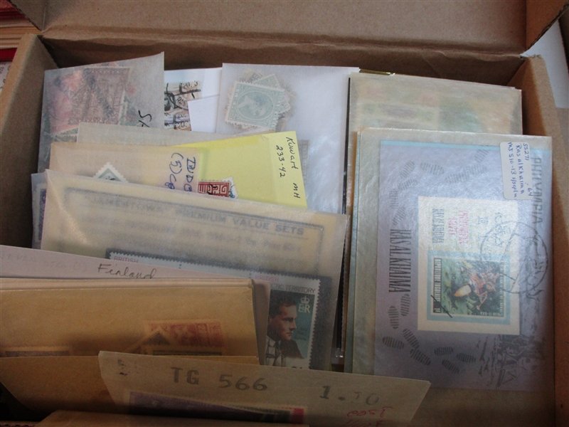 Large Box #2 Souvenir Sheets/Dealer Binder/More! (Est $200-300)