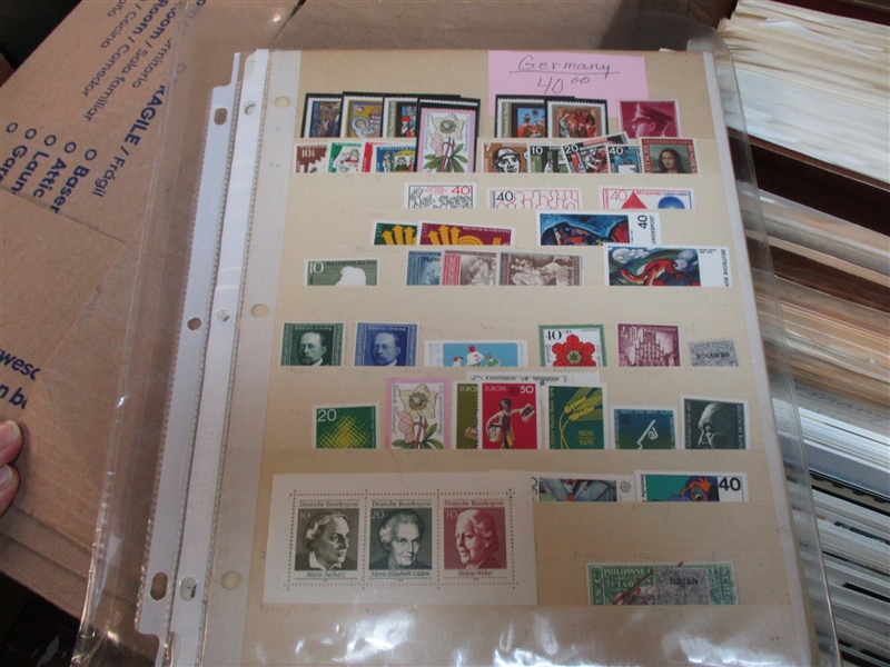Large Box #3 Stamps and First Day Covers (Est $100-150)